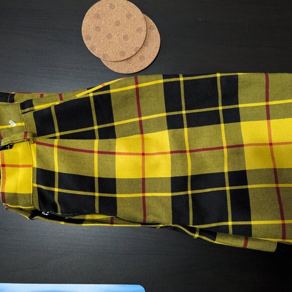 NWOT!! LTT Love Too True yellow tartan pants - US 6 - Picture 4 of 4